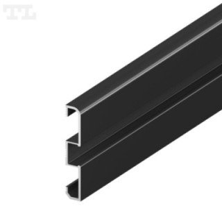 LED profilis P15-1 – 2000 mm – Juodas RAL9005