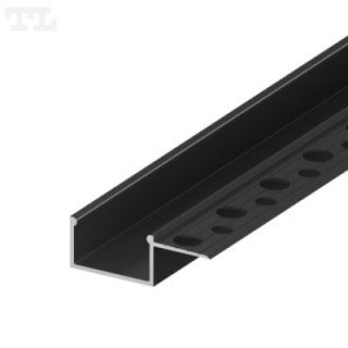 LED profilis GK14-3 ½ – 1000 mm – Juodas RAL9005