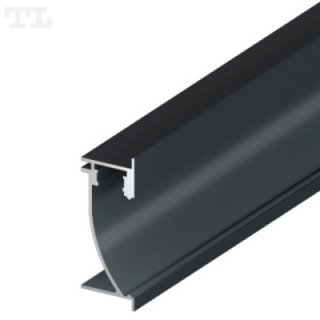 LED profilis P26-2 – 2000 mm – Grafitinis RAL7016