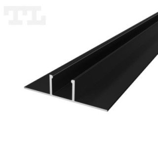LED profilis P17-1 – 2000 mm – Juodas RAL9005
