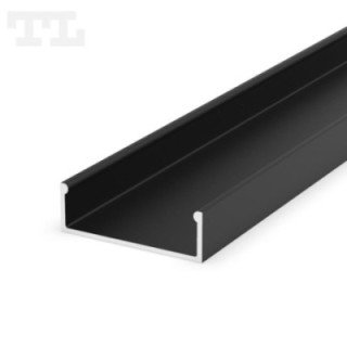 LED profilis P13-1 – 2000 mm – Juodas RAL9005