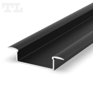 LED profilis P14-1 – 2000 mm – Juodas RAL9005