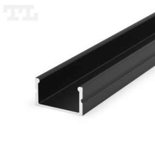 LED profilis P13-2 – 1000 mm – Juodas RAL9005
