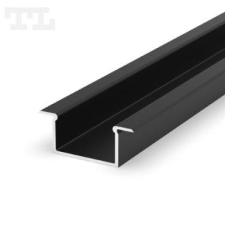 LED profilis P14-2 – 2000 mm – Juodas RAL9005