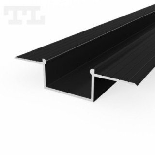 LED profilis P14-3 – 2000 mm – Juodas RAL9005
